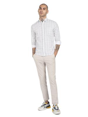 white checkered casual shirt - 18207076 - Standard Image - 4