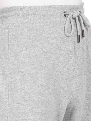 grey mélange color-blocked joggers track pant - 18207492 - Standard Image - 5