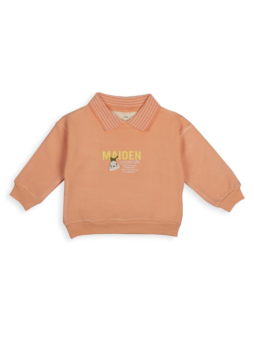 orange solid sweatshirt - 18208165 - Zoom Image - 1
