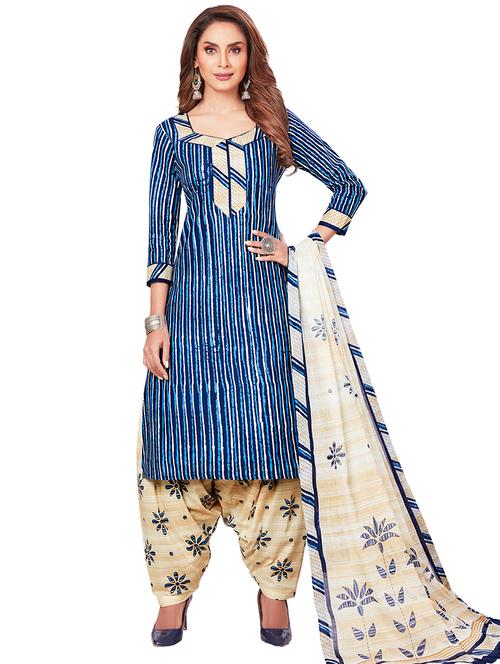 blue cotton suit set - 18208182 - Standard Image - 1