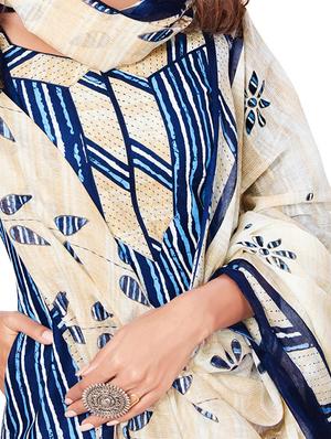 blue cotton suit set - 18208182 - Standard Image - 4