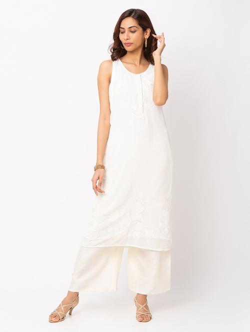 white solid shift dresses & tunic - 18209136 - Standard Image - 1