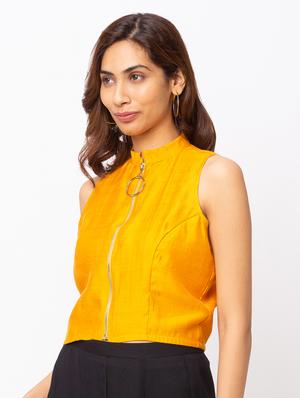 yellow solid straight top - 18209200 - Standard Image - 2