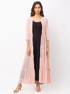 pink georgette shrug - 18209215 - Standard Image - 2