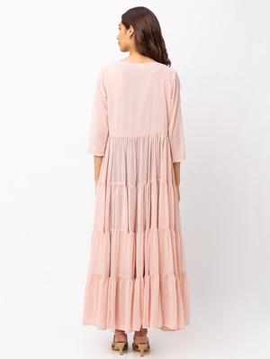 pink georgette shrug - 18209215 - Standard Image - 4
