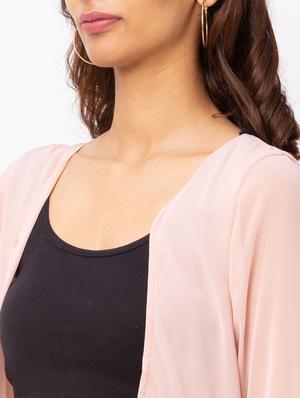 pink georgette shrug - 18209215 - Standard Image - 5