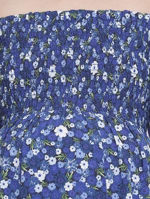 off shoulder floral maxi dress - 18210688 - Standard Image - 4