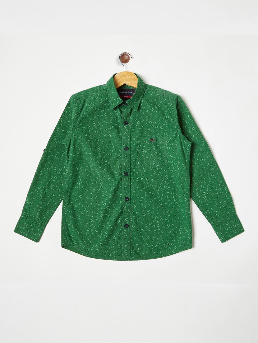 green printed shirt - 18211416 - Zoom Image - 1