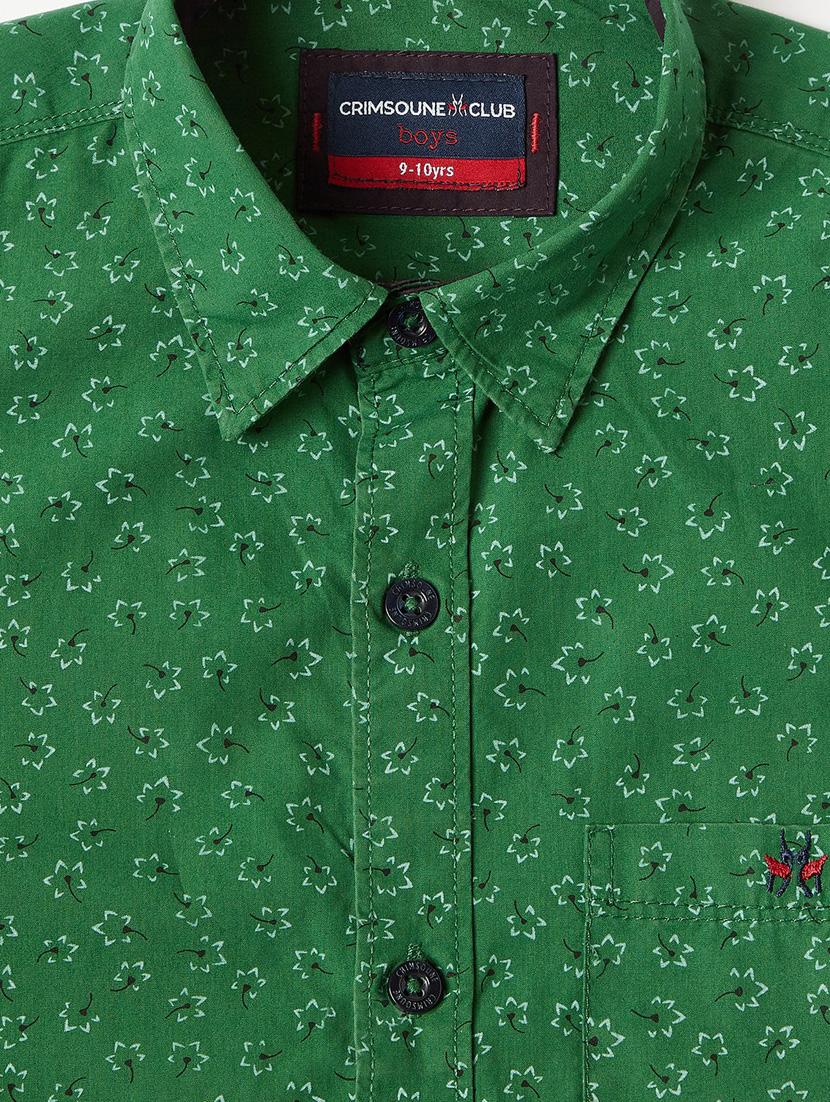 green printed shirt - 18211416 - Zoom Image - 3