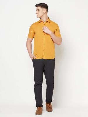 black solid chinos casual trouser - 18212265 - Standard Image - 4