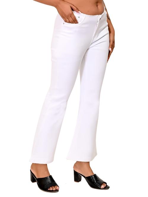 white solid plus jean - 18212446 - Standard Image - 1