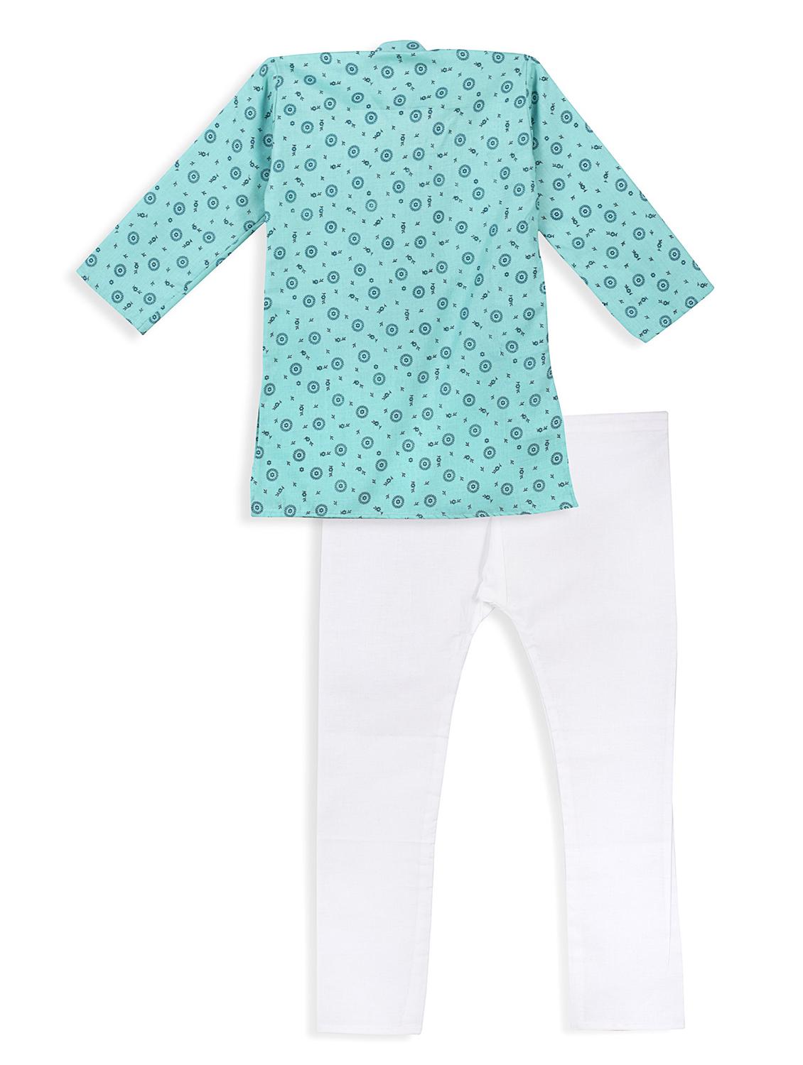 blue printed kurtas & kurta set - 18212537 - Zoom Image - 2