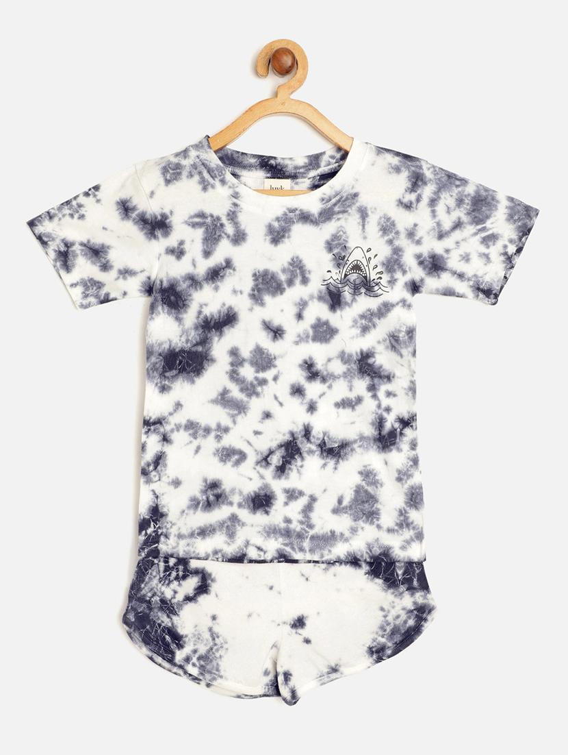 blue cotton shorts sets - 18213539 - Zoom Image - 1
