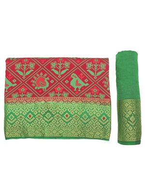 pink art silk patola saree with blouse - 18214478 - Standard Image - 5