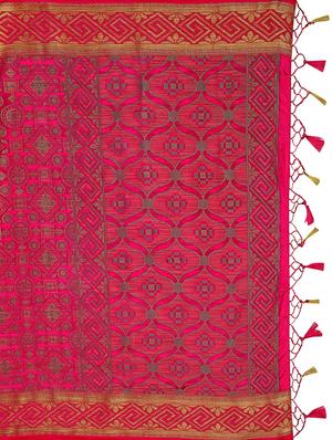 pink art silk kanjivaram saree with blouse - 18214861 - Standard Image - 5