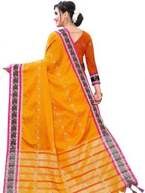 umanta women's pure silk fancy sarees with blouse piece - 18216245 - Standard Image - 4