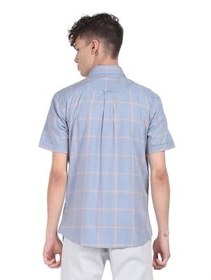 blue checkered casual shirt - 18216588 - Standard Image - 3
