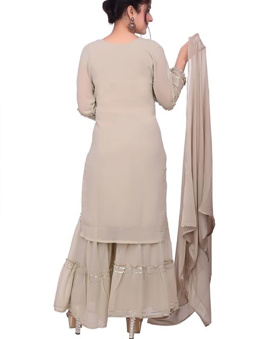 georgette kurti set - 18217168 - Standard Image - 1