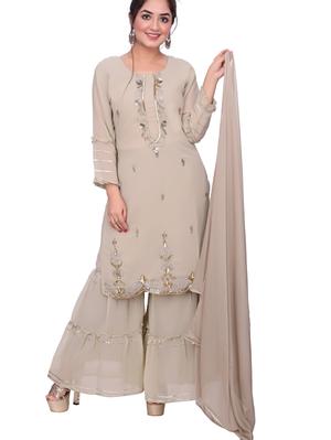 georgette kurti set - 18217168 - Standard Image - 3