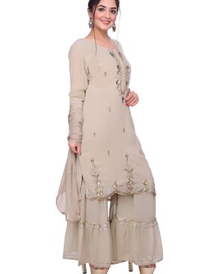 georgette kurti set - 18217168 - Standard Image - 4
