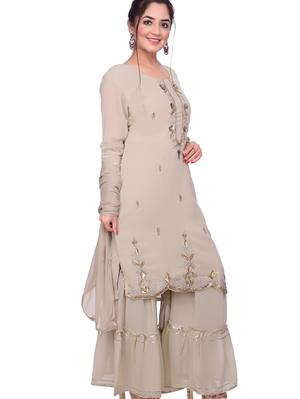 georgette kurti set - 18217168 - Standard Image - 5