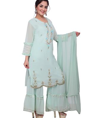 georgette kurti set - 18217169 - Standard Image - 2