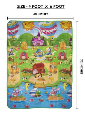 multi colored ideal for outdoor picnic & camping. water proof and easy to clean. flexible soft. hygienic safesoft, slip resistant mat. prevent baby from hard floor surfaces, foam sheet mat.soft surface babies children play on birth school gift set - 18217179 - Standard Image - 6
