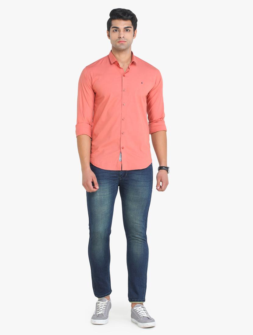 pink solid casual shirt - 18217869 - Zoom Image - 4