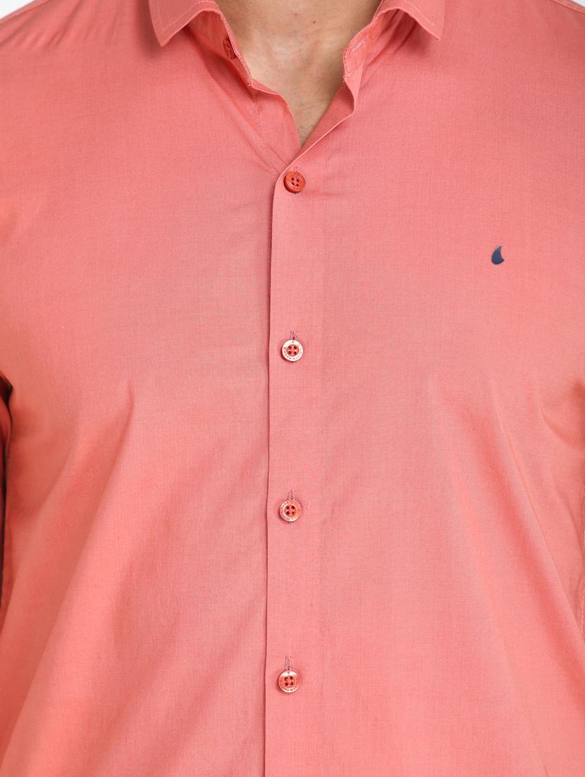 pink solid casual shirt - 18217869 - Zoom Image - 5