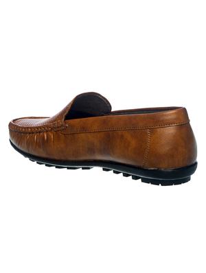 boys brown slip on solid loafer - 18218082 - Standard Image - 3