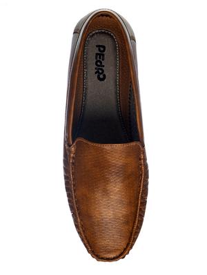 boys brown slip on solid loafer - 18218082 - Standard Image - 4