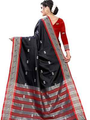 umanta women's pure silk fancy sarees with blouse piece - 18218121 - Standard Image - 4