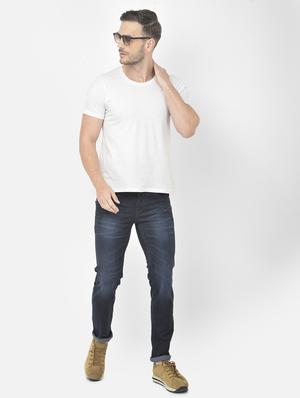 dark blue light-washed denim jean - 18218797 - Standard Image - 4