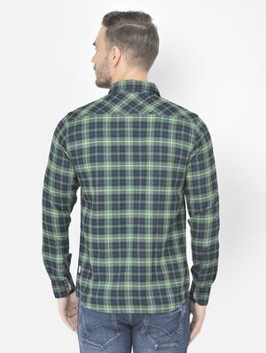 green checkered casual shirt - 18218812 - Standard Image - 3