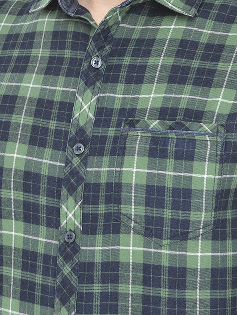 green checkered casual shirt - 18218812 - Zoom Image - 5