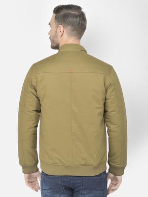 beige solid casual jacket - 18218826 - Standard Image - 4