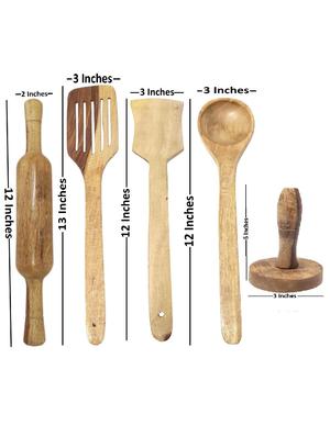 buzykart® wooden tools of kitchen (set of 5) - 18219044 - Standard Image - 3