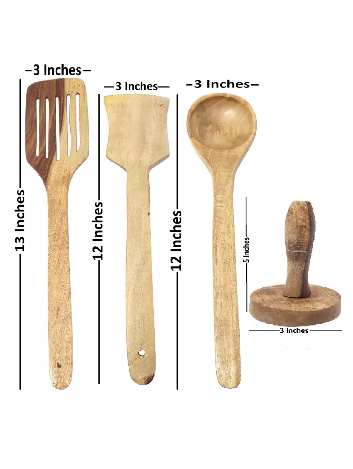 buzykart® wooden tools of kitchen (set of 4) - 18219046 - Zoom Image - 4