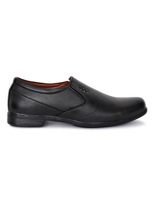 black leatherette slip on ons - 18219115 - Standard Image - 3