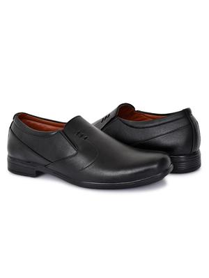 black leatherette slip on ons - 18219115 - Standard Image - 4