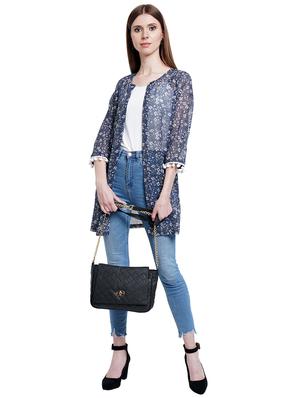 lace detail printed shrug - 18219193 - Standard Image - 4
