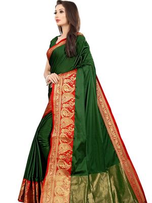 umanta women's pure silk fancy sarees with blouse piece - 18219202 - Standard Image - 2