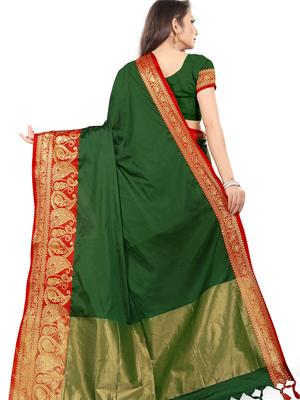 umanta women's pure silk fancy sarees with blouse piece - 18219202 - Standard Image - 3