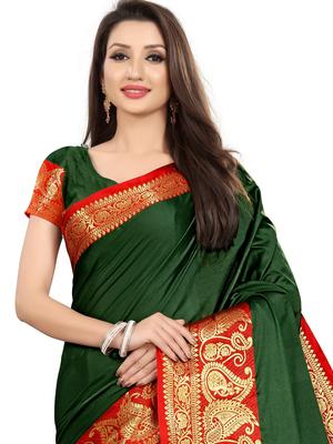 umanta women's pure silk fancy sarees with blouse piece - 18219202 - Standard Image - 4