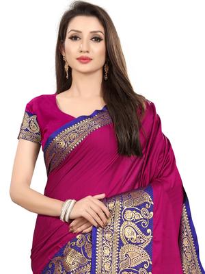 umanta women's pure silk fancy sarees with blouse piece - 18219205 - Standard Image - 4