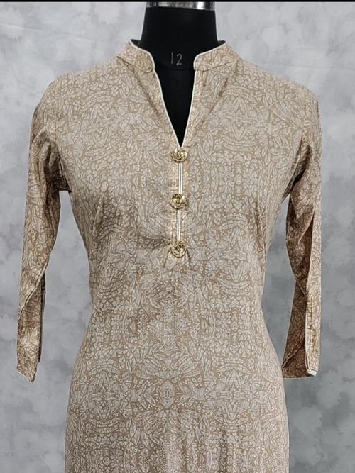ladies cambric cotton long kurti size - 18219261 - Standard Image - 1