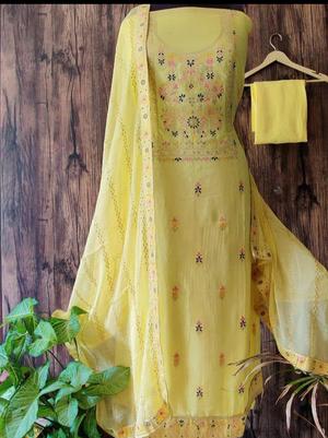 exclusive suits with dupatta and bottom - 18219451 - Standard Image - 2