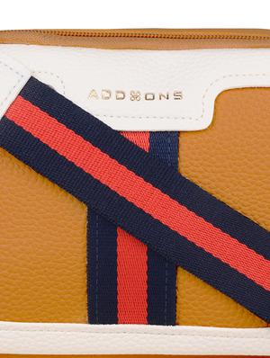 yellow leatherette (pu) structured sling bag - 18219526 - Standard Image - 4