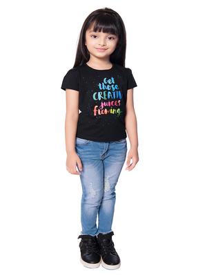 black printed regular top - 18219576 - Standard Image - 5