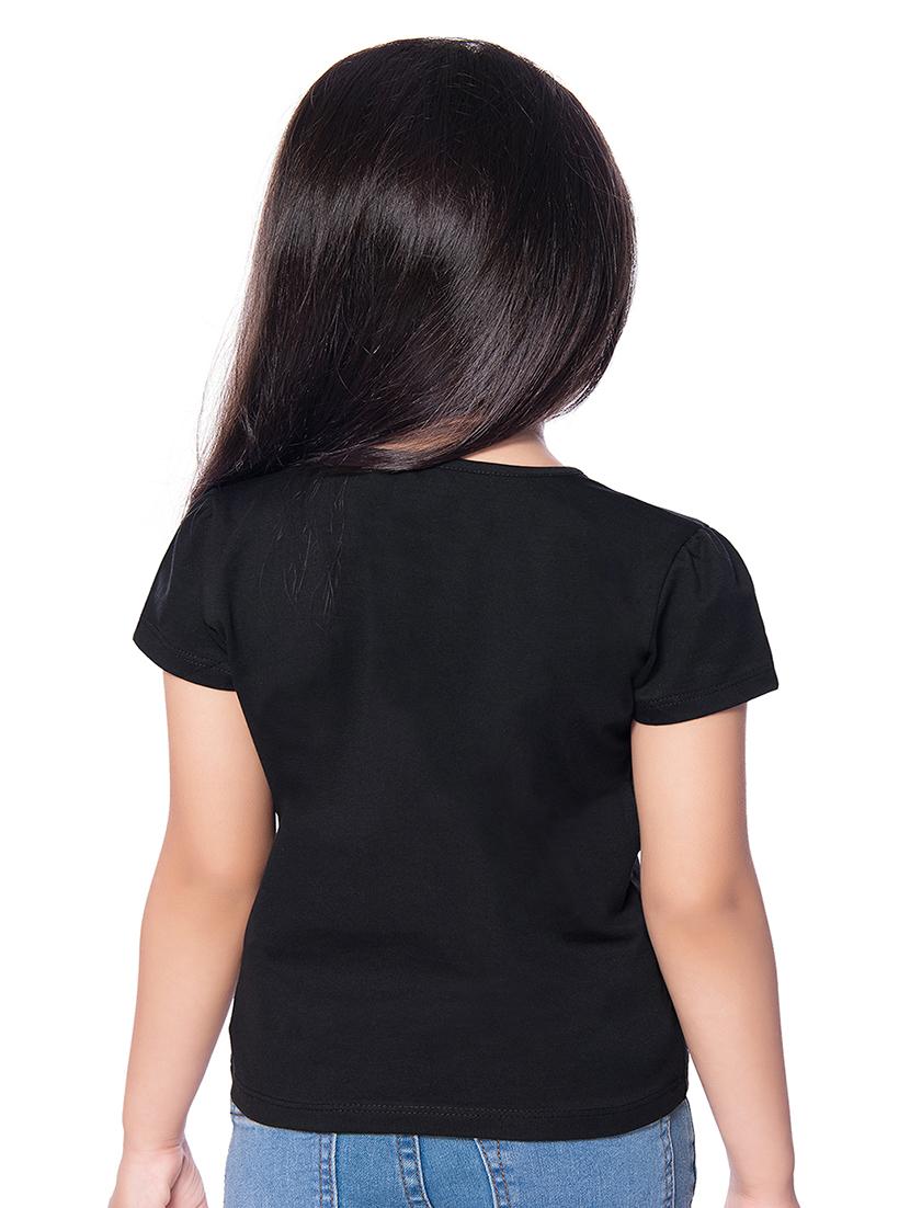black printed regular top - 18219576 - Zoom Image - 4